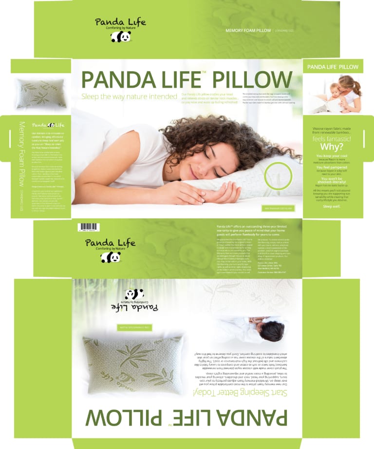 Panda Life - Single Pillow Packaging